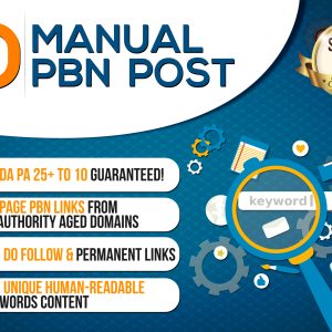 PBN Backlinks (Manual delivery)