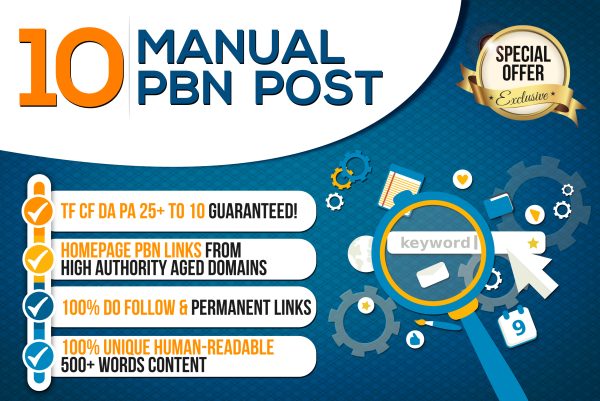 PBN Backlinks (Manual delivery)